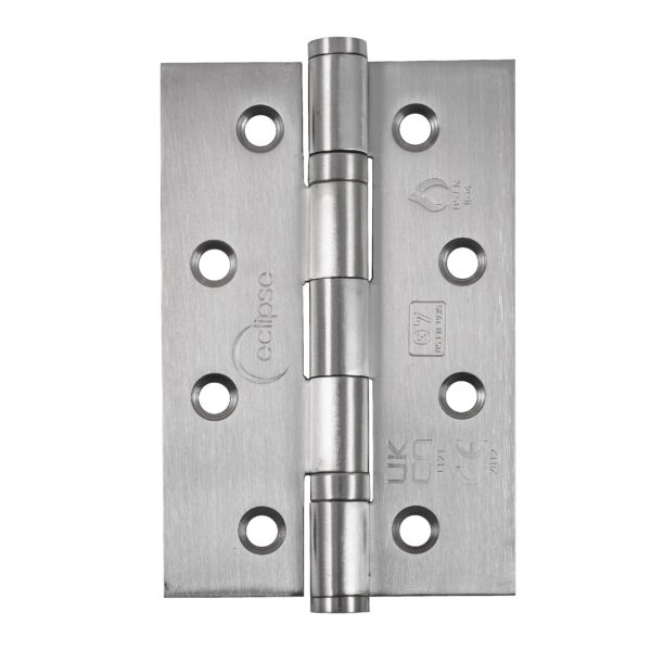 Grade 7 Narrow Ball Bearing Butt Hinge - CE / UKCA Marked - Fire Rated - 40kg Max Load Bearing